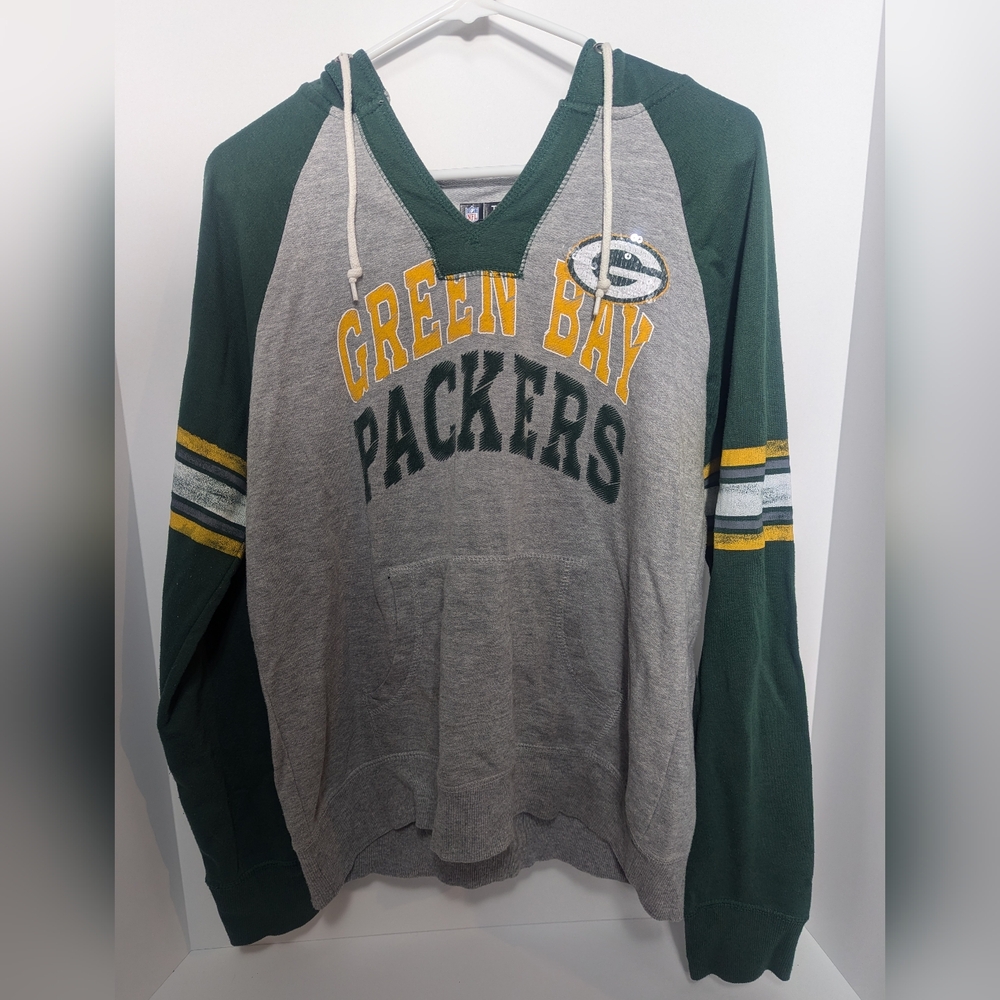 NFL Team Apparel 1st & Fashion Green Bay Packers Women's Size XL Hoodie